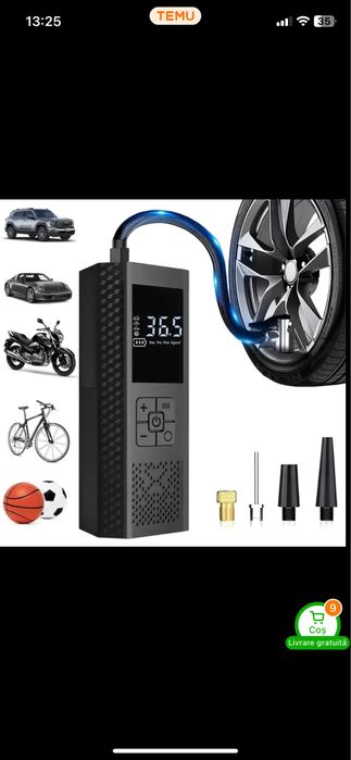 Pompa aer wireless noua