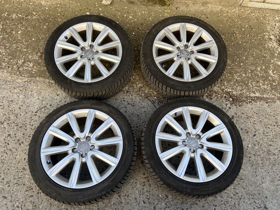 Set roti iarna originale Audi A6 245/45/R18 senzori presiune Dot 2023