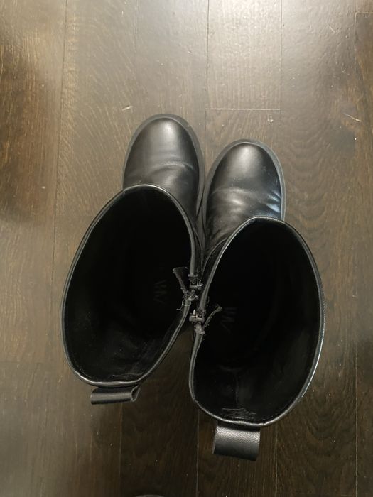 Cizme ZARA negre cu catarame 37