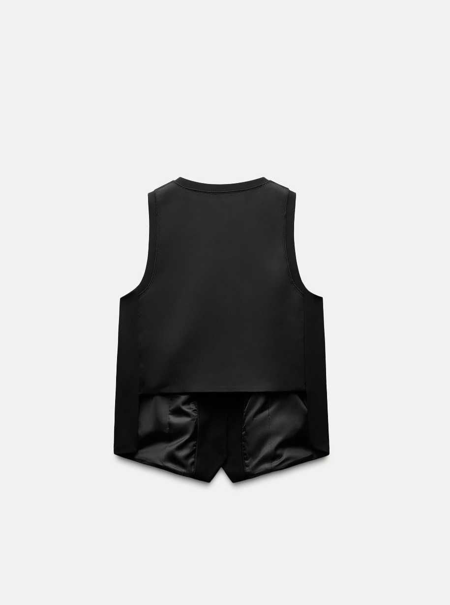 Zara елек със сатиниран гръб размер М