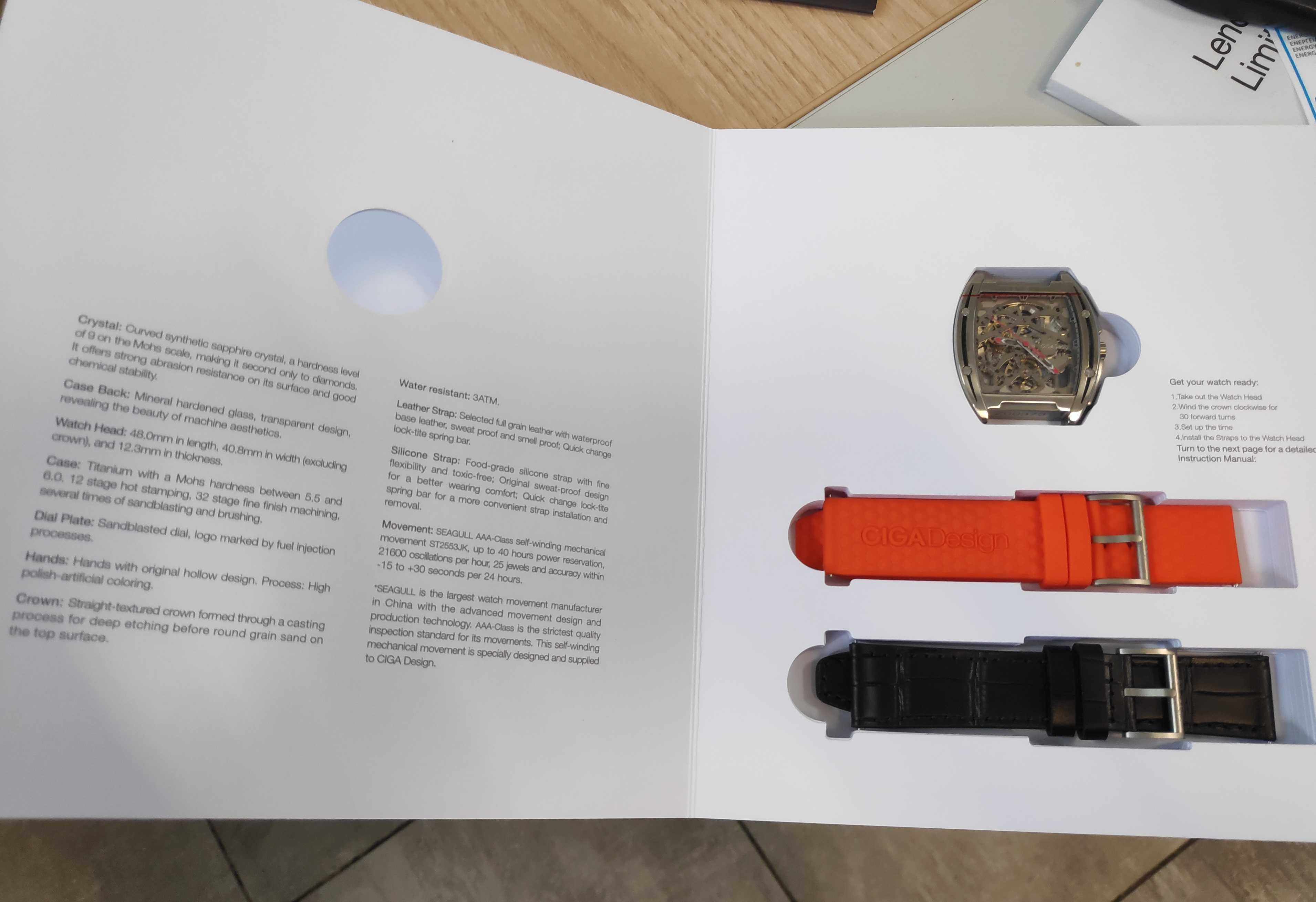 Ръчен часовник CIGA Design Z-Ti