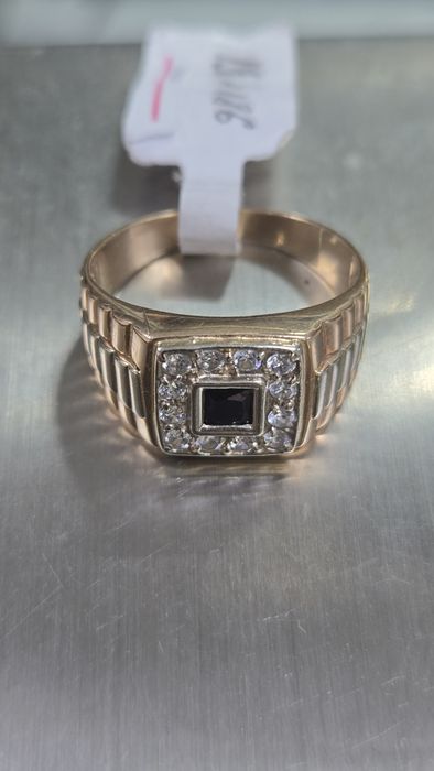 Мужская золотая печатка ЖанТаС ломбард Астана