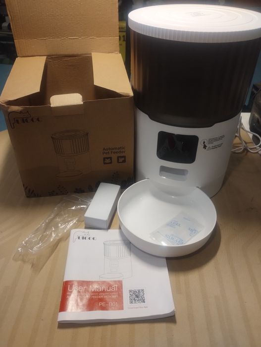 Автоматична хранилка за котки, 4L диспенсър за храна с времеви режим с