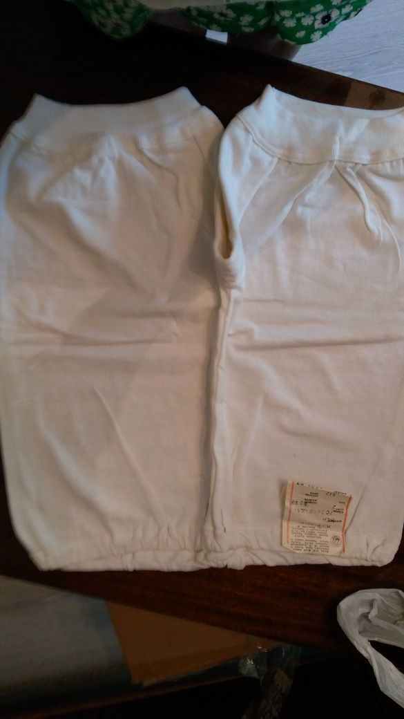 Панталоны трикотаж, фабрика Дзержинского , размер 46,белые без начеса,