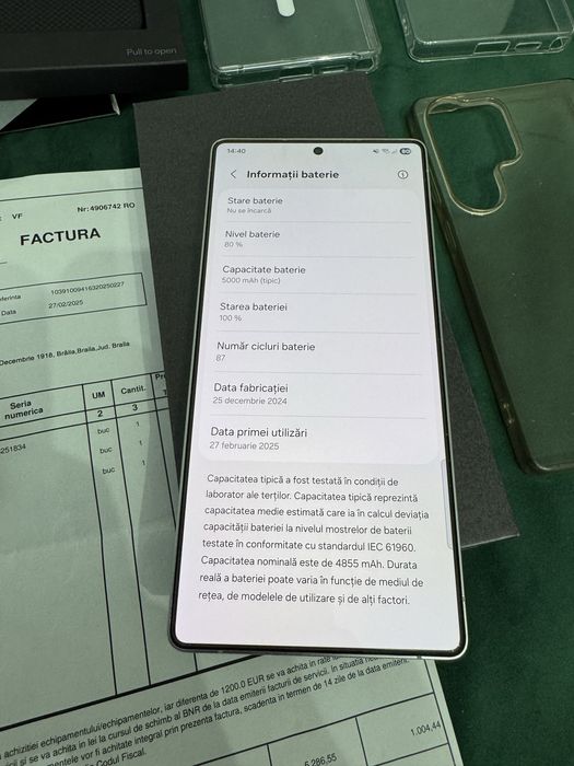 Samsung S 25 ultra, 256 Gb