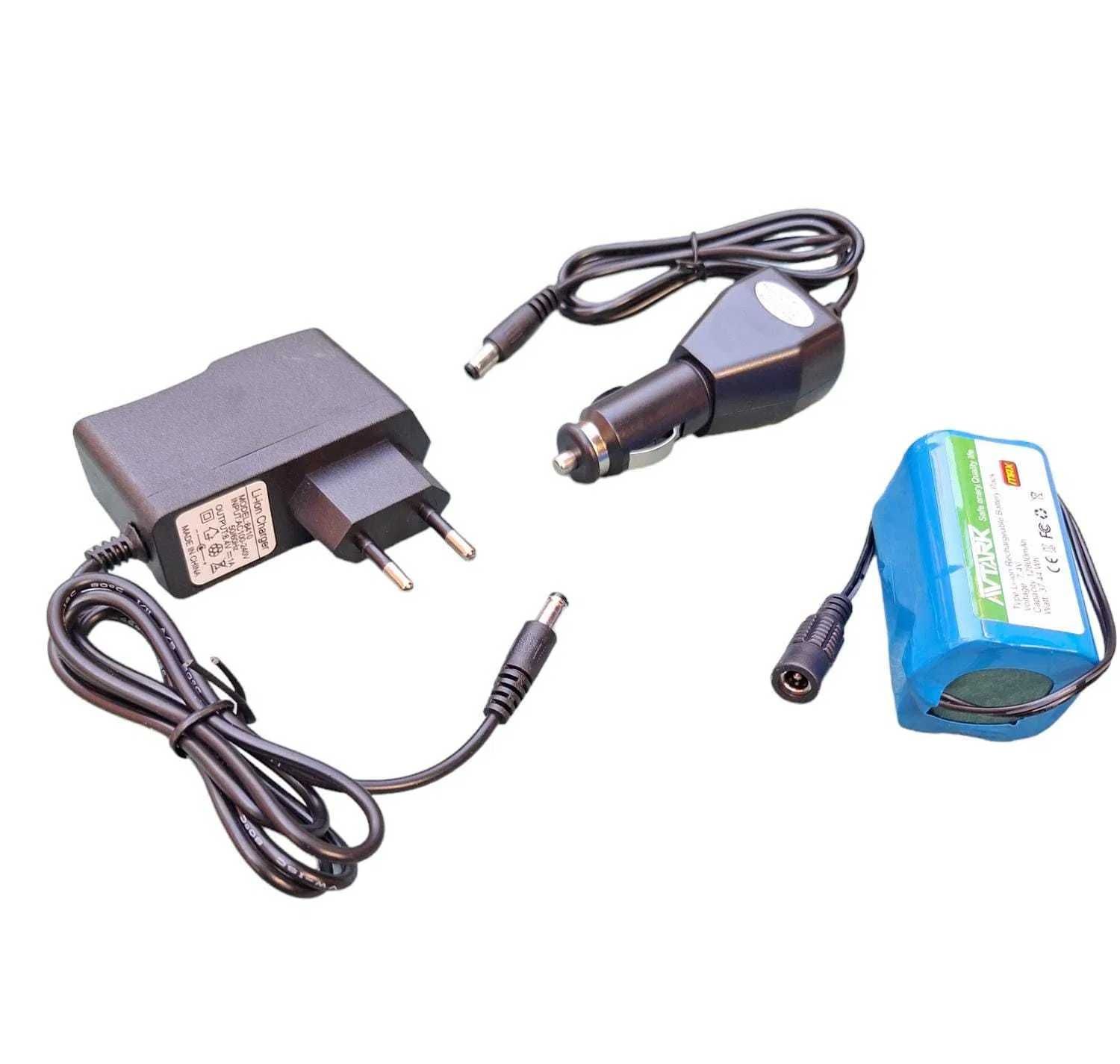 Incarcator Auto LiIon 7.4 V pentru barca de nadit top premium