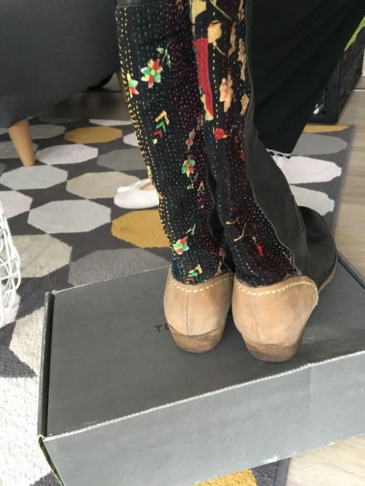 Cizme piele Terra Plana, negre, marimea 37