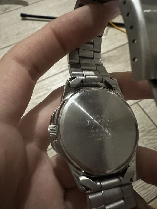 Ceas Casio Quartz original, Water Resist, curea metalică
