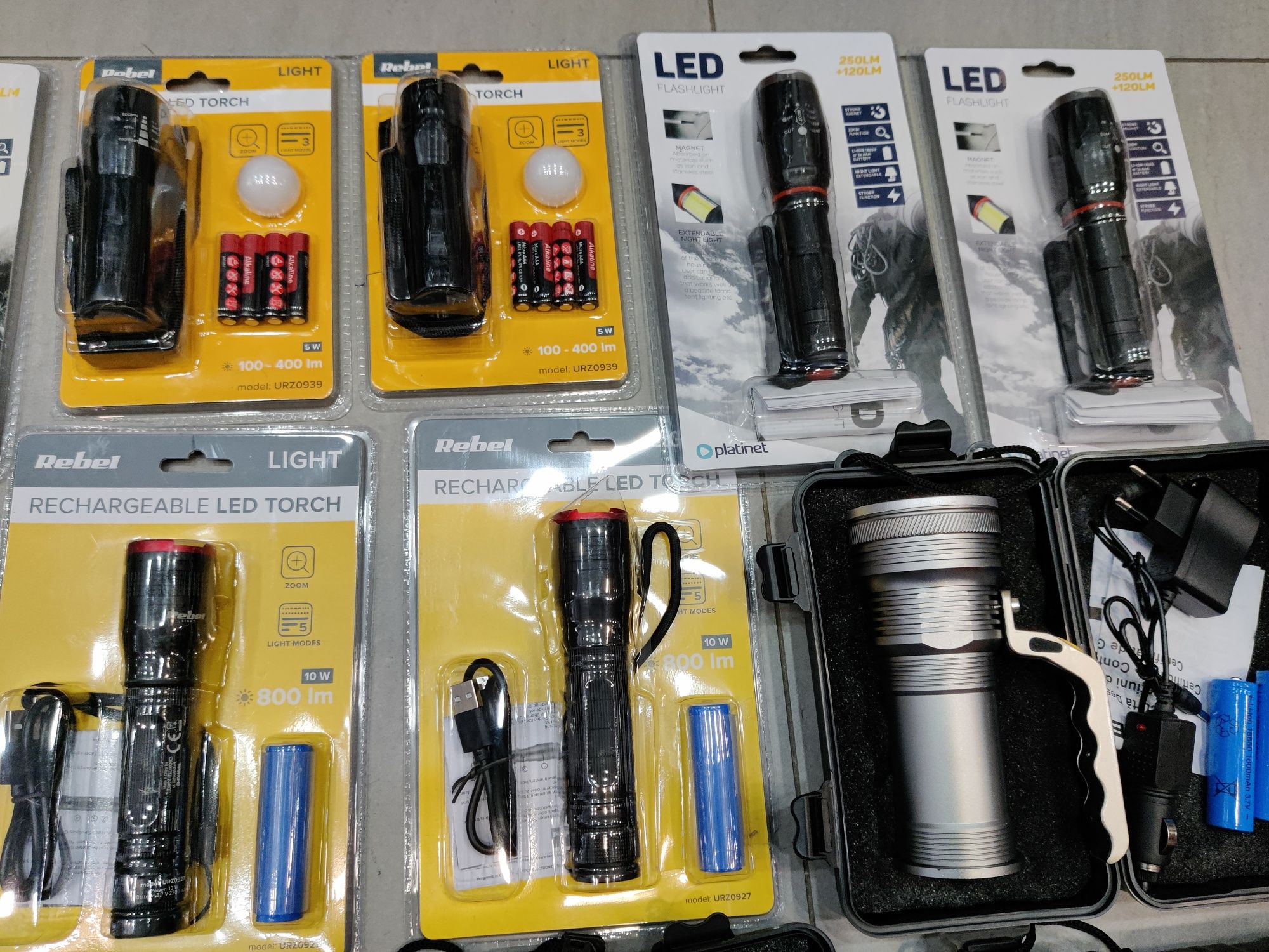 Lanterne LED SMD cu Acumulatori LITIU-ION, Putere 10W, 5W, 3W, Philips