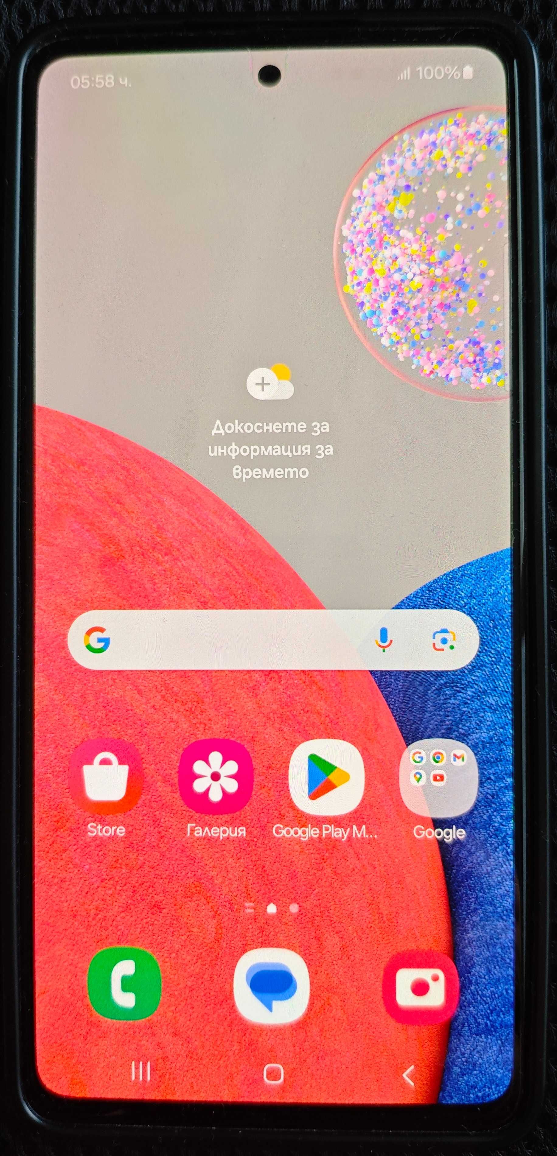 Продавам телефон SAMSUNG GALAXY A52s 5G 128/6GB - цвят МЕНТА