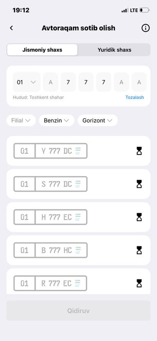 Avtoraqam xizmati auksion nomer olib beramiz sugurta tonirovkayam bor