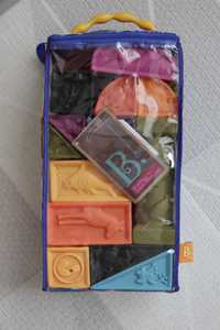 Игрален комплект Battat - Меки кубчета с форми, 26 части