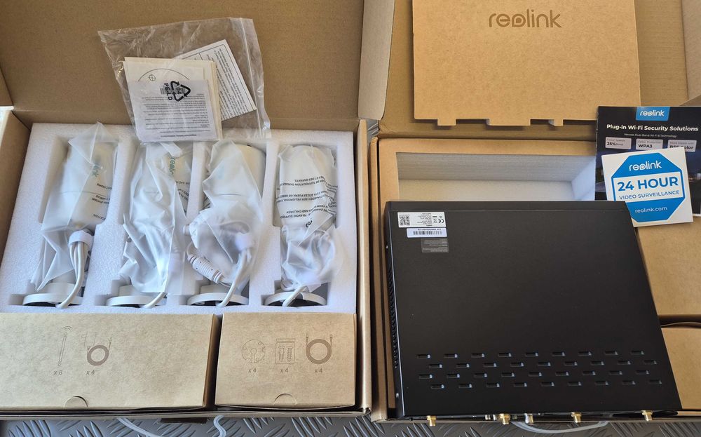 Reolink NVR с 4бр. 4k безжични камери Wifi 6 -комплект RLK12-800WB4