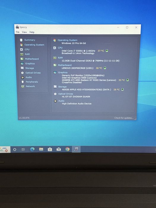 Lenovo E550• procesor i7-5500u• 12gb ram• 15,6” Full HD• bateria 4 ore
