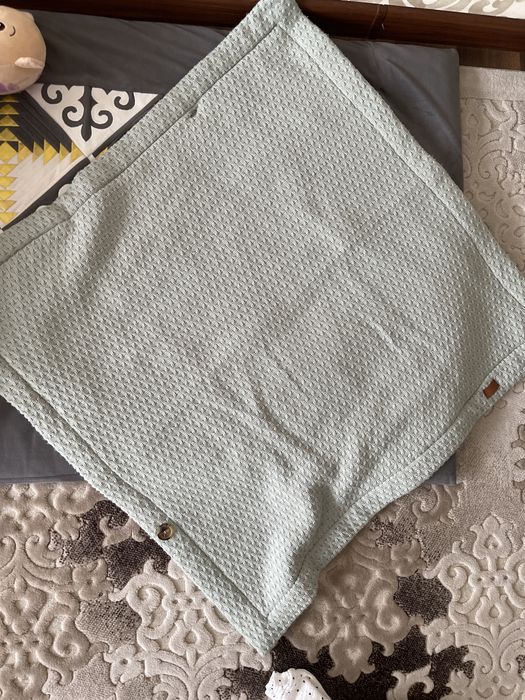 Конверт одеялко на выписку ментолового цвета