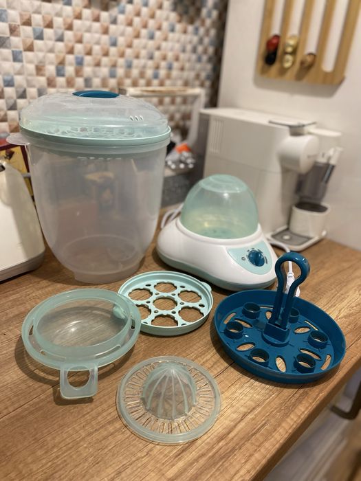 Sterilizator biberoane si tetine 5 in 1 - incalzitor si fierbator abur