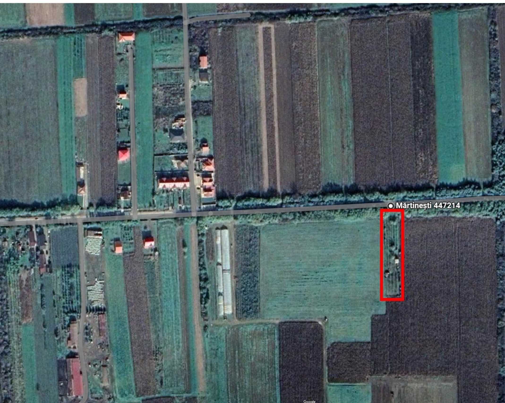 Vand teren intravilan 2500 mp, 18 m front stradal.