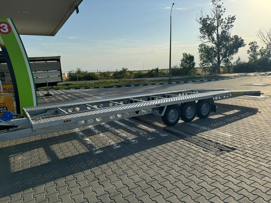 Închiriere platforma auto închiriez remorca dubla 8, 8,5 9m 3,5t