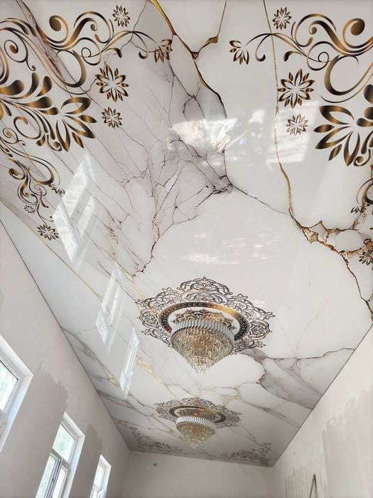 натяжной паталок фото обой хизмати