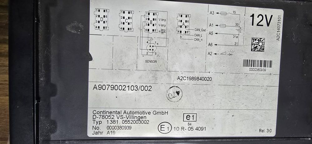 tahograf Mercedes Benz digital