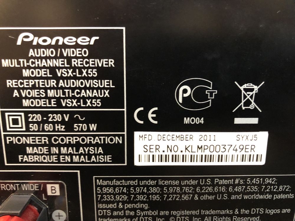 Pioneer VSX-LX55 resiver