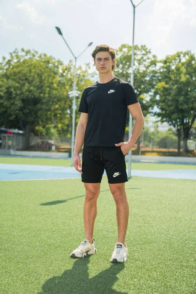 Nike летен комплект (черен и бял)