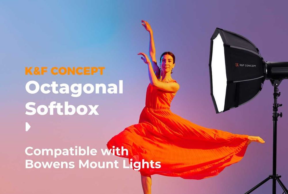 Складной Софтбокс | Octobox | Softbox | K&F Concept | Godox | Amaran |