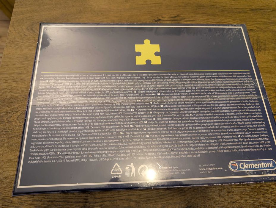 Puzzle 1000 piese fosforescent, sigilat