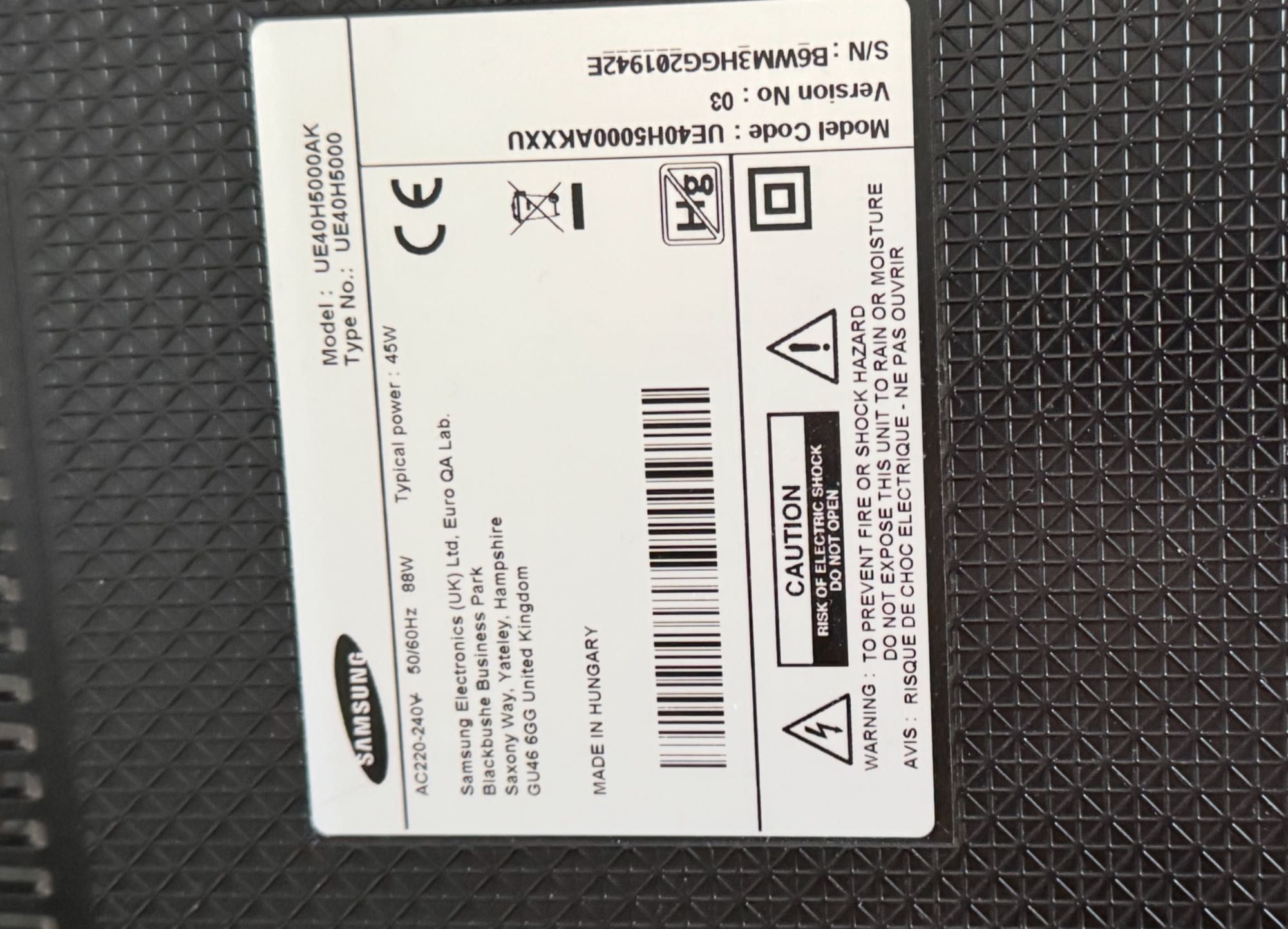 Samsung 40" H5000 Series 5 Full HD LED TV