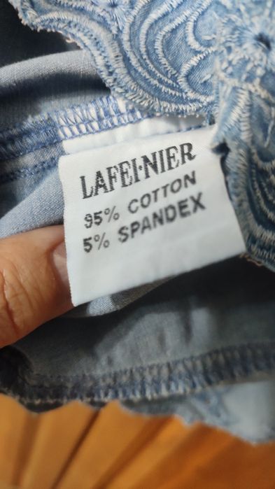 Блузка джинсовая. Бренд Lafei-nier. Хлопок. Размер 50.