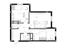 ЖК Parkent Plaza, 3/2/14, кирпич, 74 м². 2 санузла! Евроремонт на 50 %