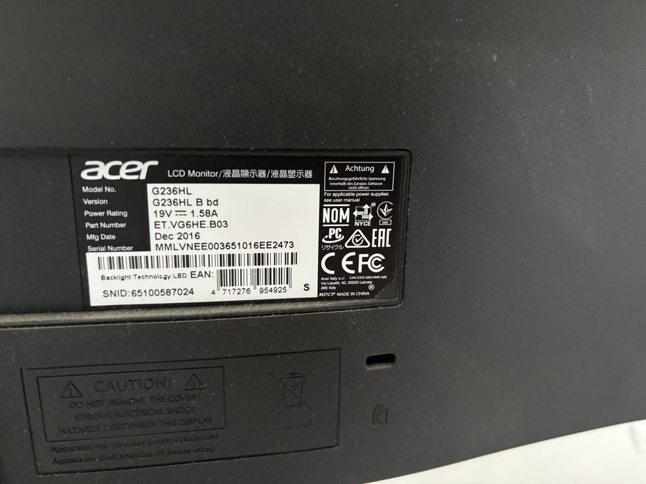 Монитор Acer в отличном состоянии