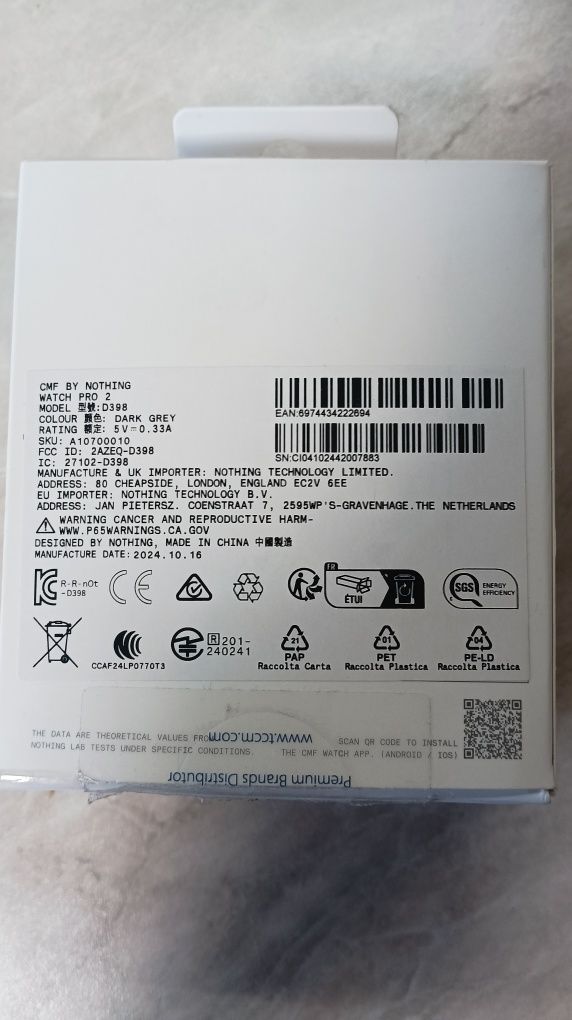 Смарт часовник cmf nothing watch pro2
