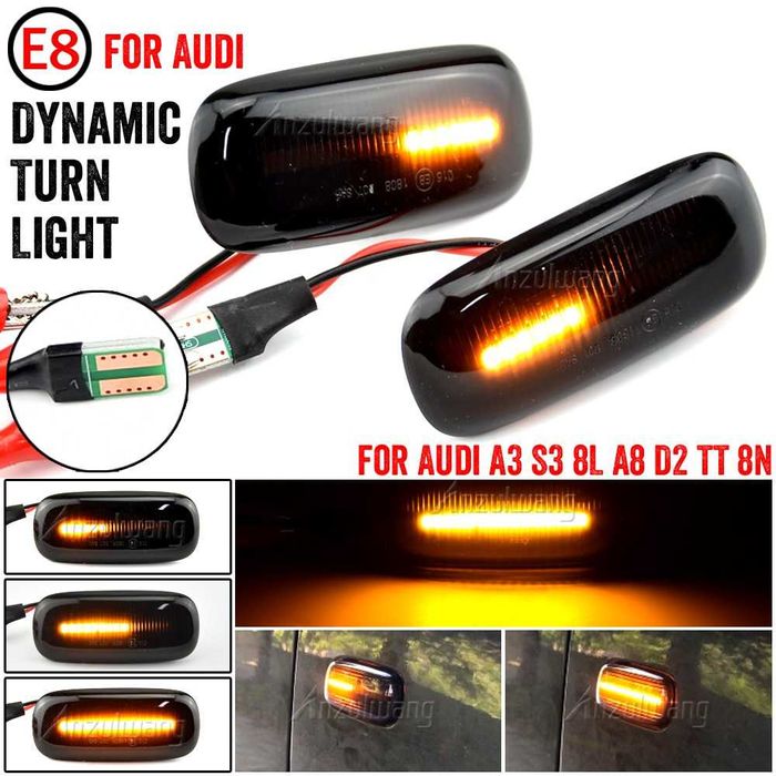 Лед Мигачи Ауди LED Бягащи Мигачи,Динамичен Страничен Габарит за Audi