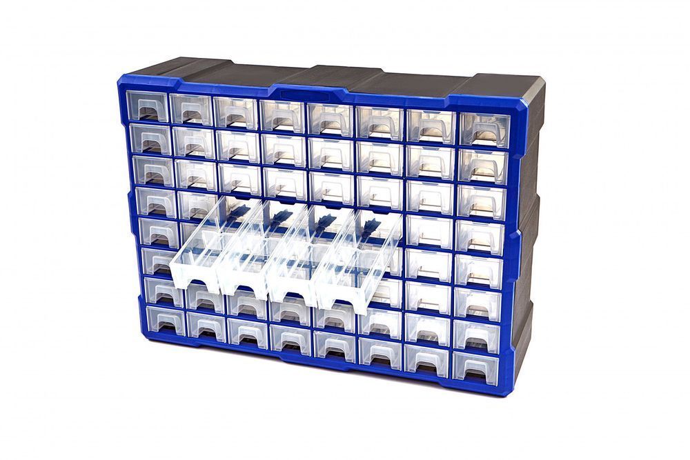 Cutie organizatoare plastic 52x16x37 64 sertare