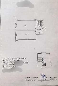 Кушбеги 2/8/9, 42,21м2, разд, не торц, меб+тех. Ор-р: Речка Салар