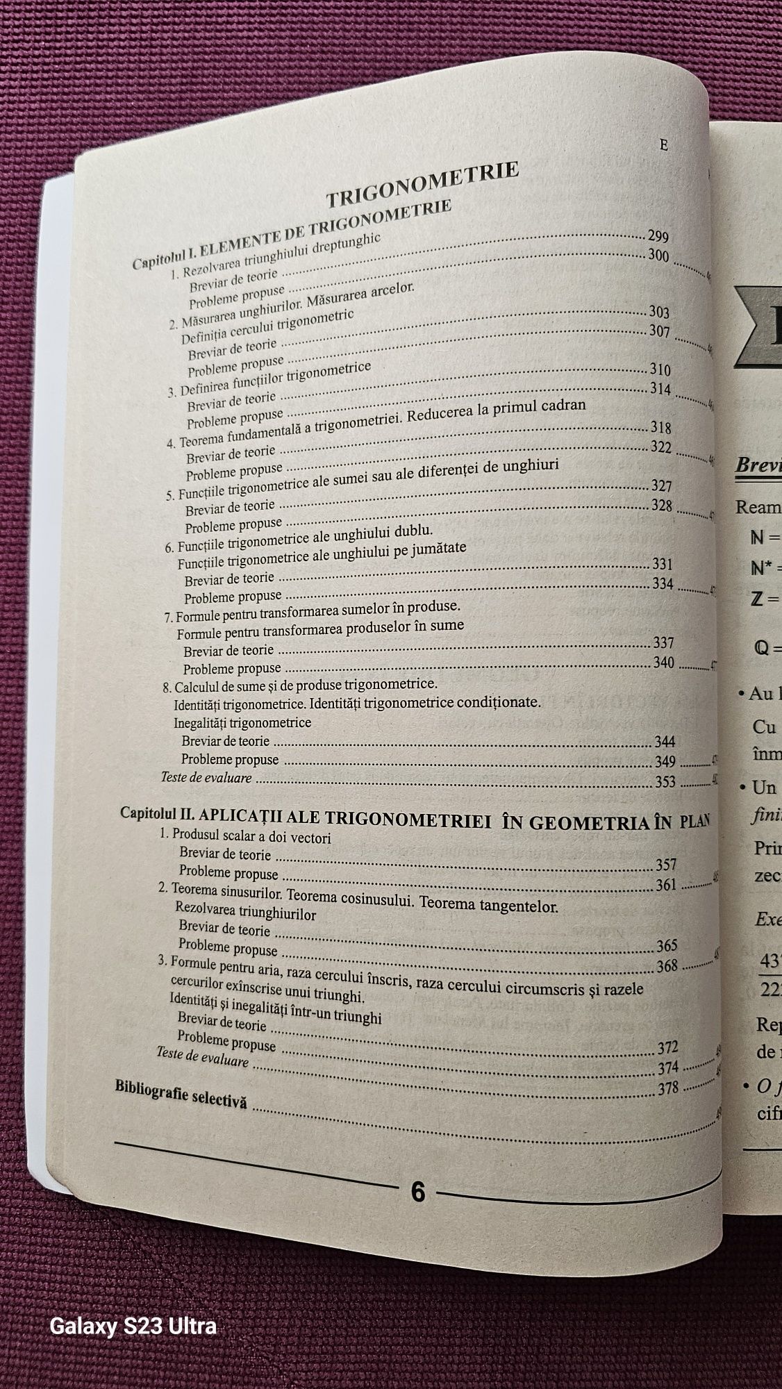 Matematica a IX-a - Sinteze de teorie