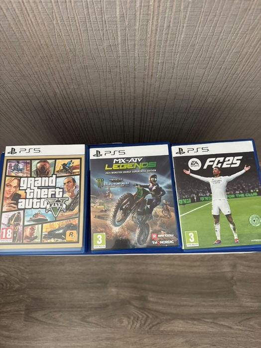 PS5 Slim 1TB + 3 игри