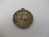 Medalie  veche  din  argint  papa  PIUS XI