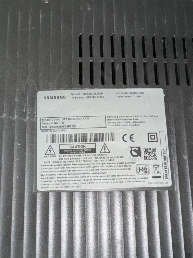 TV Samsung UE65MU6202 Spart Fisurat Crapat Placa Piese Carcasa Led