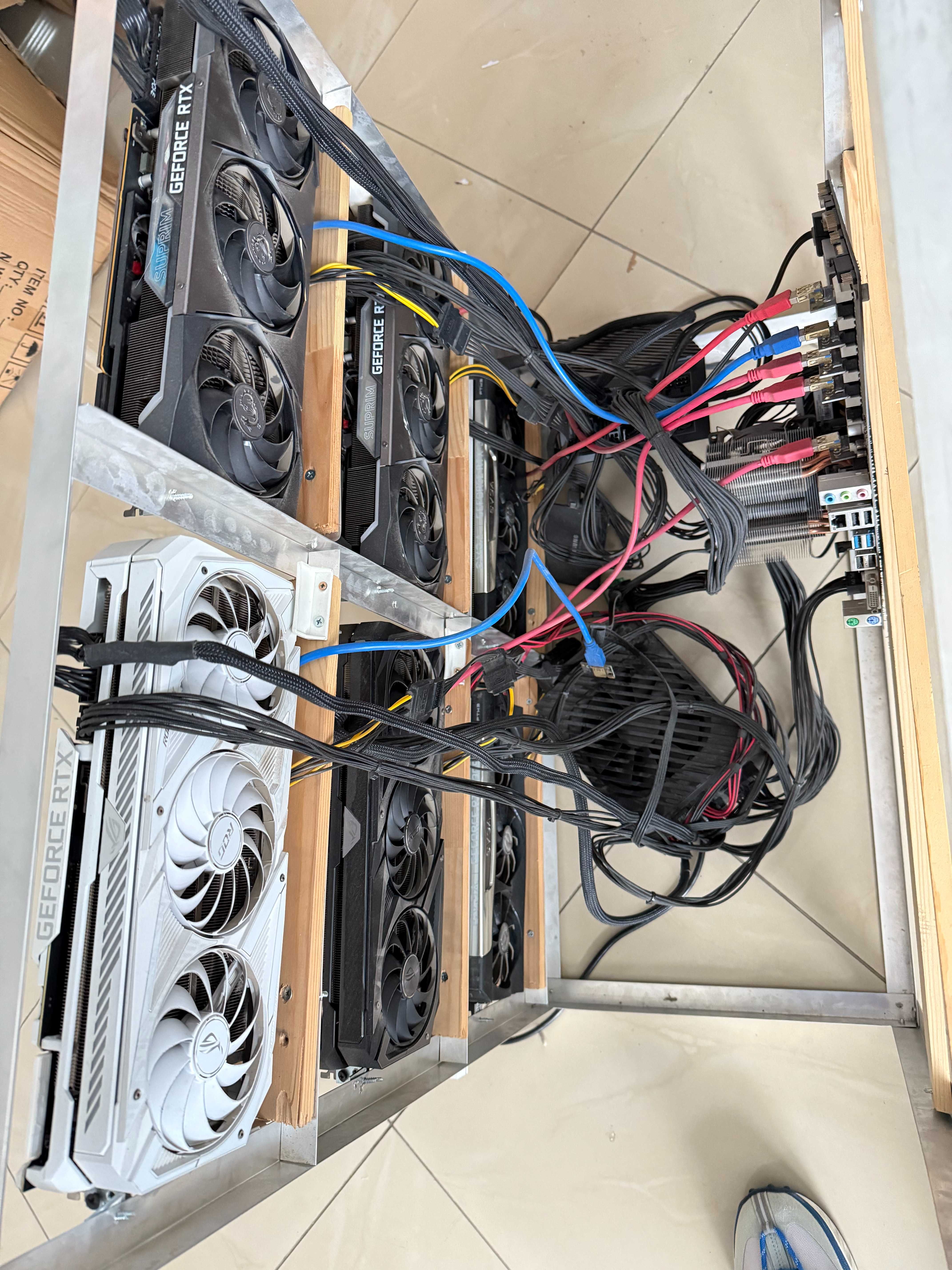 Майнинг риг: 6 x RTX3090