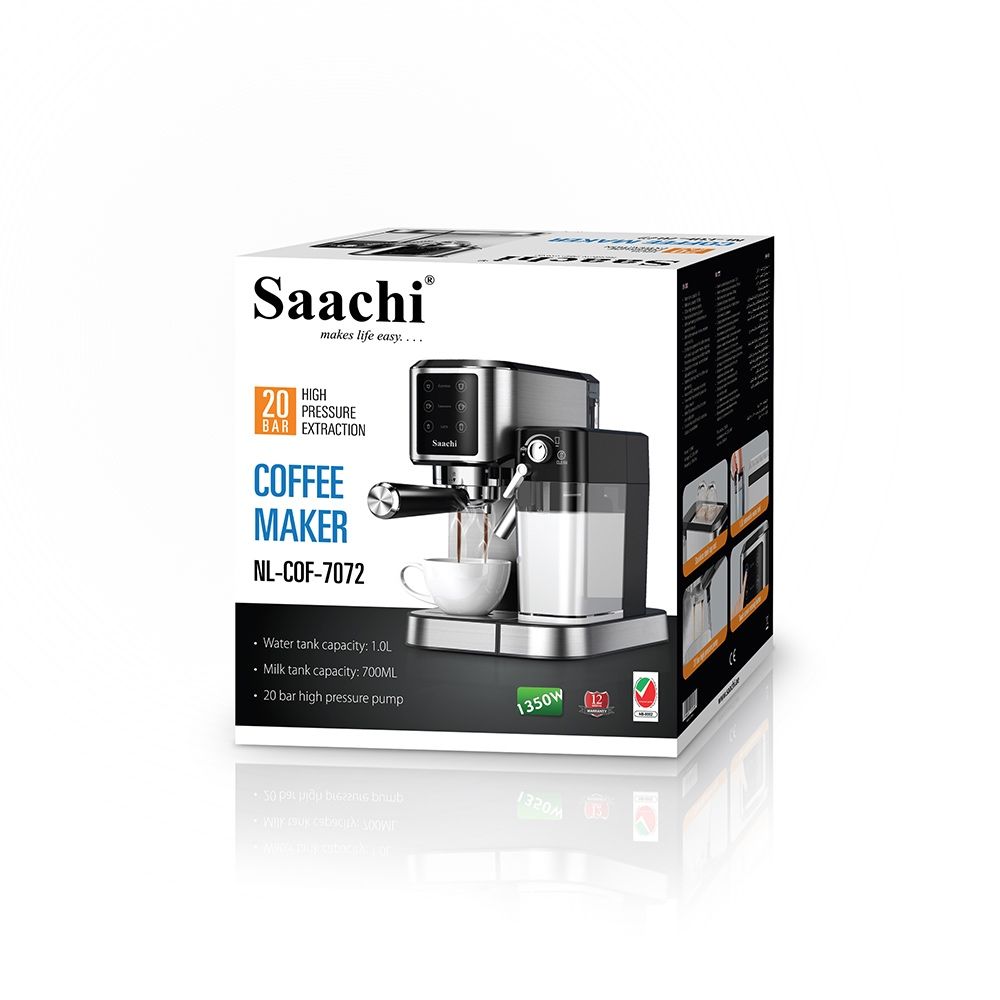 Кофеварка Saachi NL-COF-7072 с насосом высокого давления 20 бар