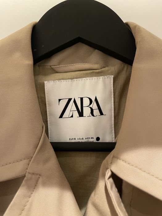 Water repellent oversized trench coat
