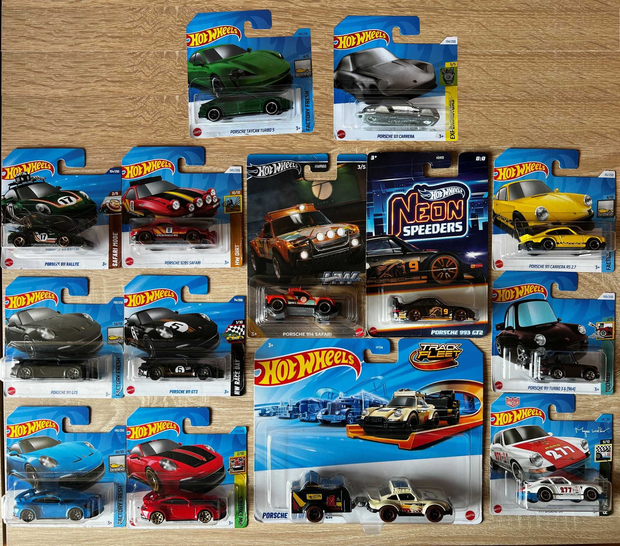 Hot Wheels Porsche GT3, GT2, 914, 928 Safari, RS 2.7, Turbo 3.6, 911