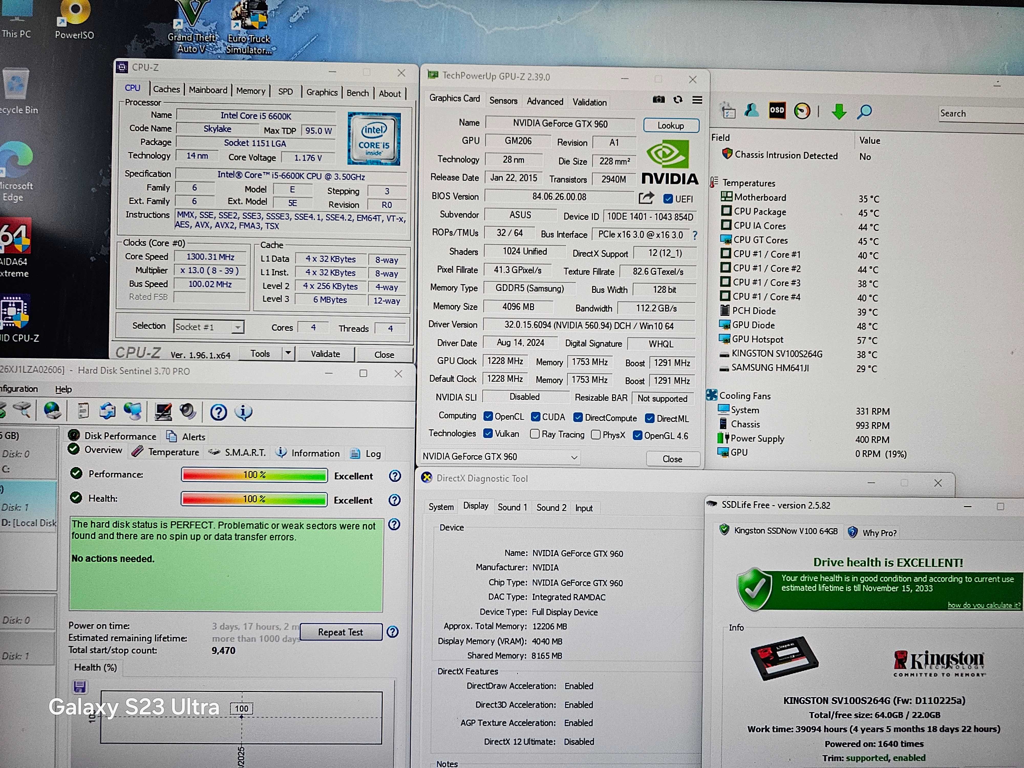 Unitate PC Gaming i5 6600K 3.9Ghz/16GB DDR4/GTX960 4GB GDDR5/SSD/640GB