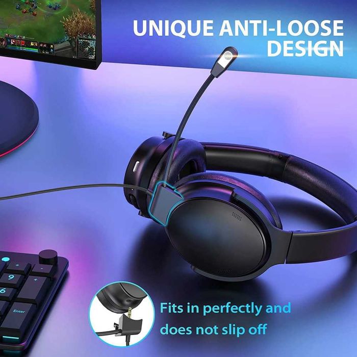 Microfon Gaming de inaltă fidelitate pentru casti Bose QC45 QC35 I/II