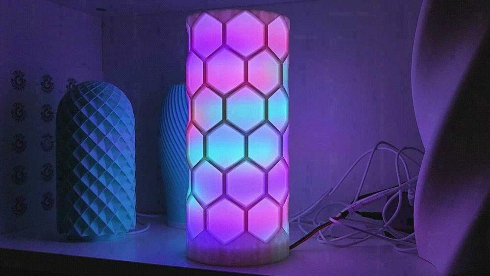 Lampa birou decorativa RGB alimentare USB sau la priza