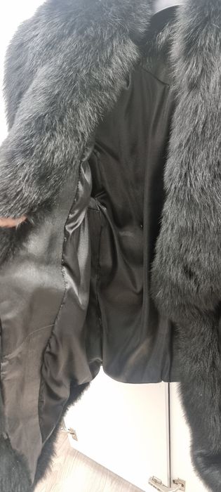 Geaca dama din piele cu blanita XS