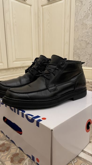 Ботинки Timberland мужские кожаные чёрные, размер 43.5 (US 9.5)