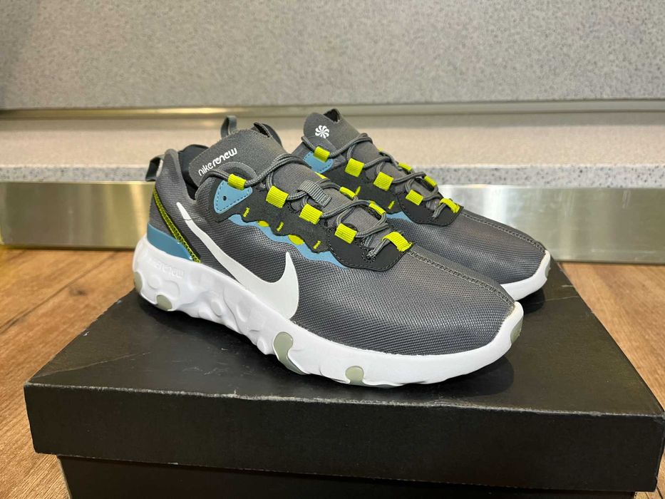 ОРИГИНАЛНИ *** Nike Renew Element 55 'Gray Blue Yellow'